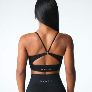 Black Glimpse Ribbed Seamless Bra- NVGTN. Only worn once